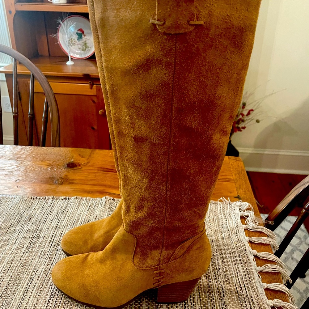 Beautiful brushed leather boots